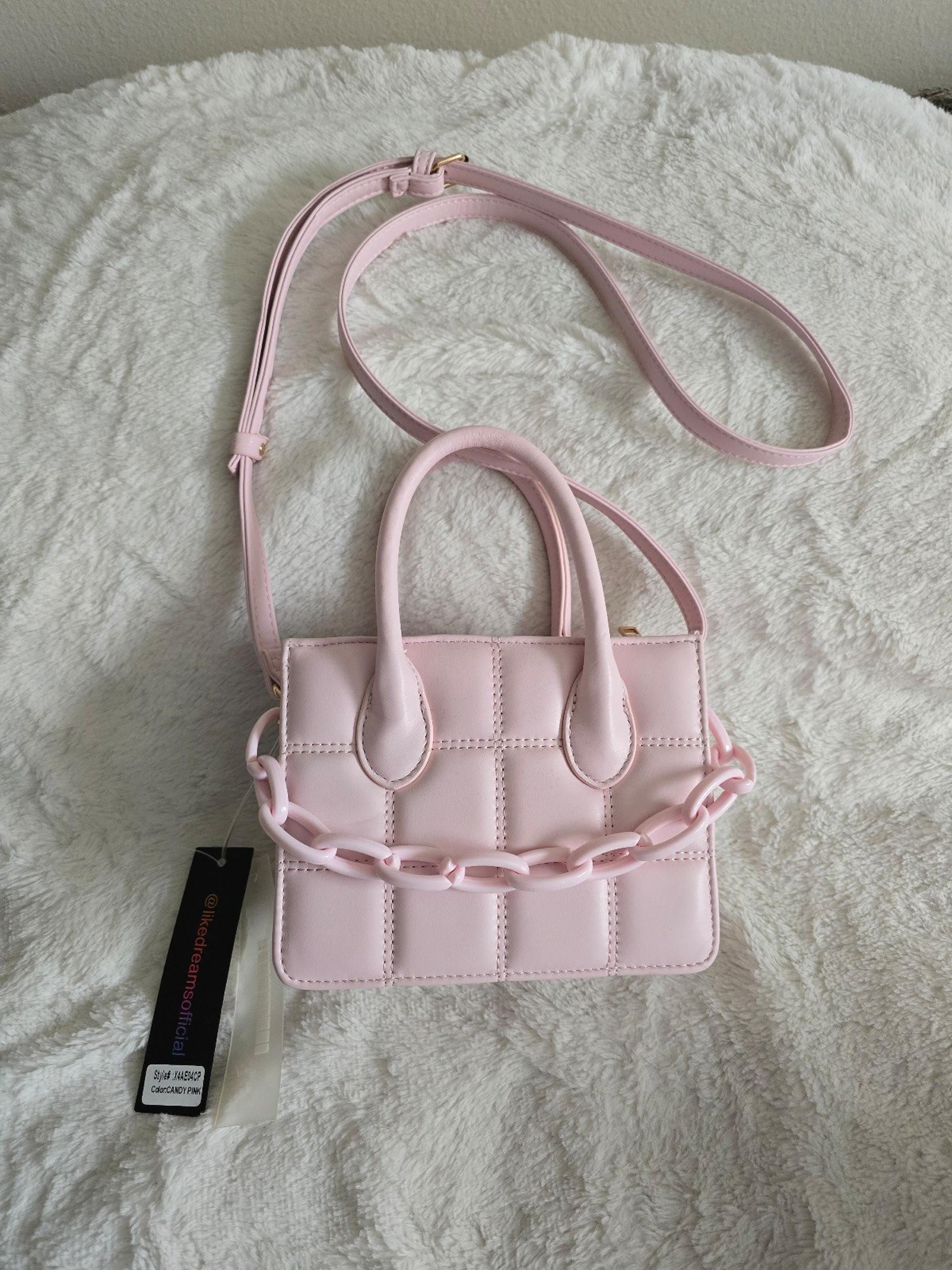 Like Dreams Candy Pink Mini Top Handle Crossbody Bag