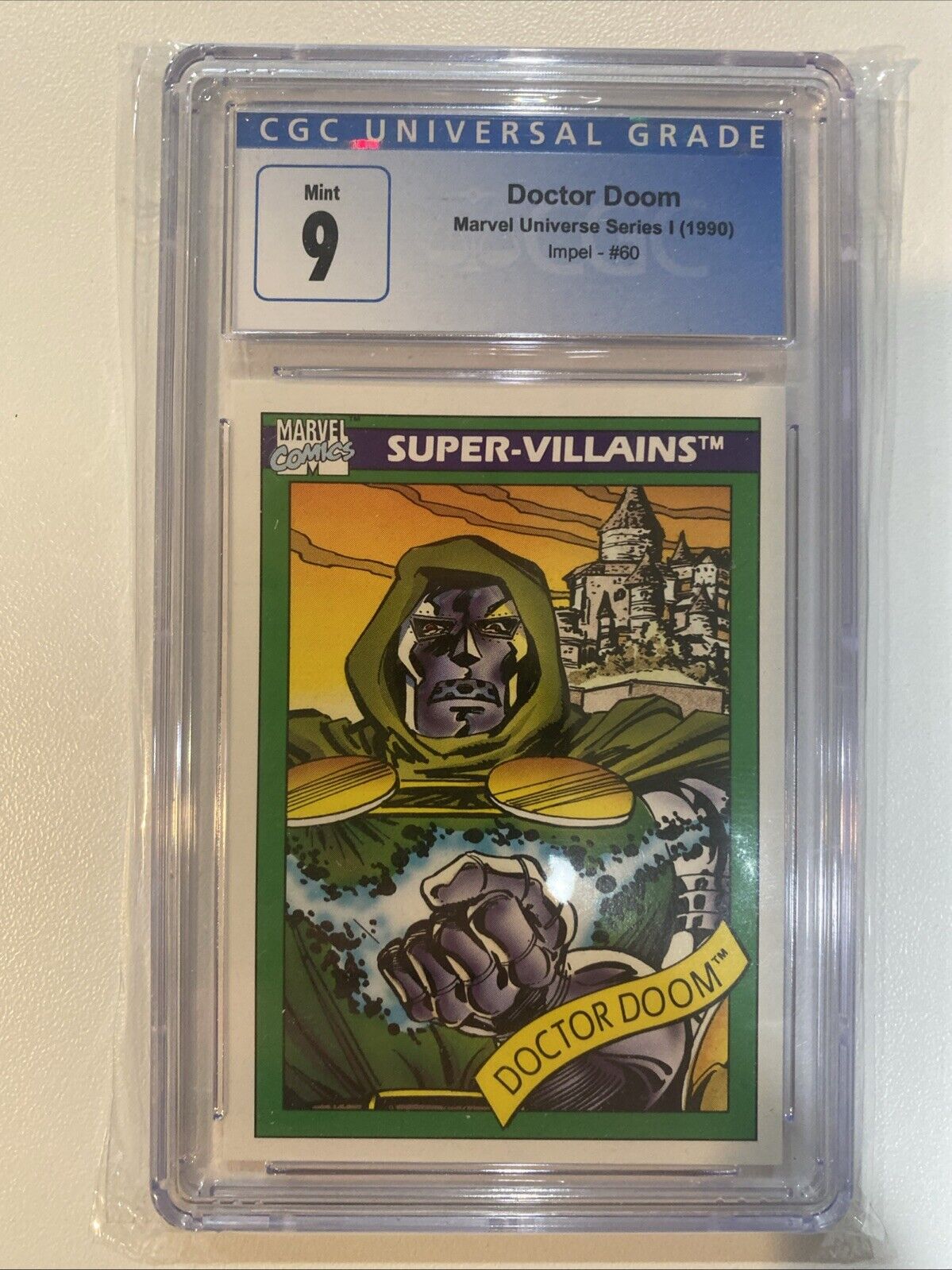 1990 Impel Marvel Universe #60 Doctor Doom CGC 9 MINT