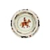 Vintage Anderton Pottery England 1970's Child's Bowl & Plate Set Cowgirl Nursery