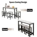 NEW 4-piece Rustic Wood Kitchen Dining Table Set with 3 Stools