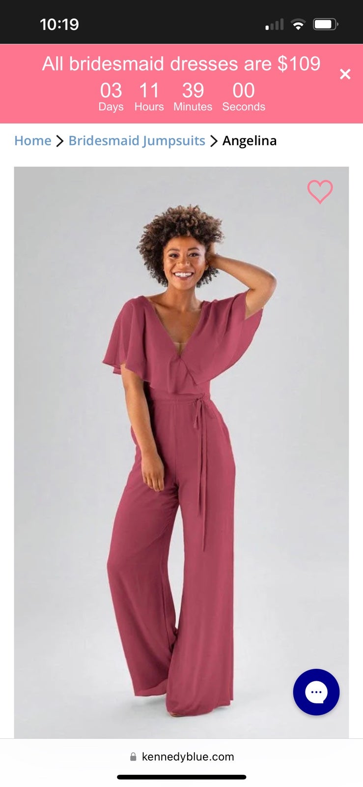 Kennedy Blue Bridesmaid Jumpsuit NEW