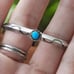 Vintage handmade petite/child Turquoise bracelet