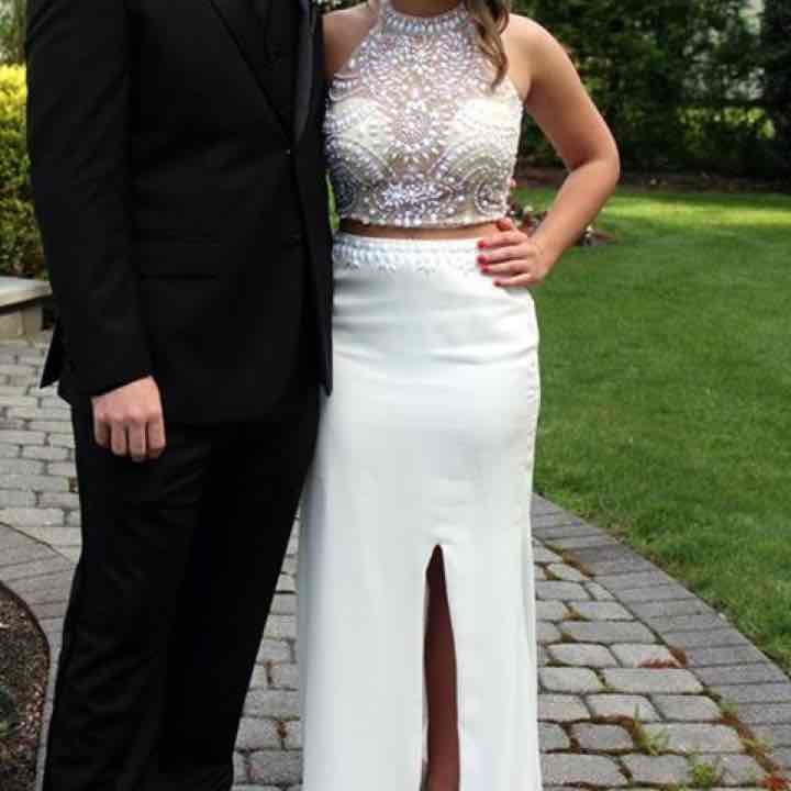 White formal dress
