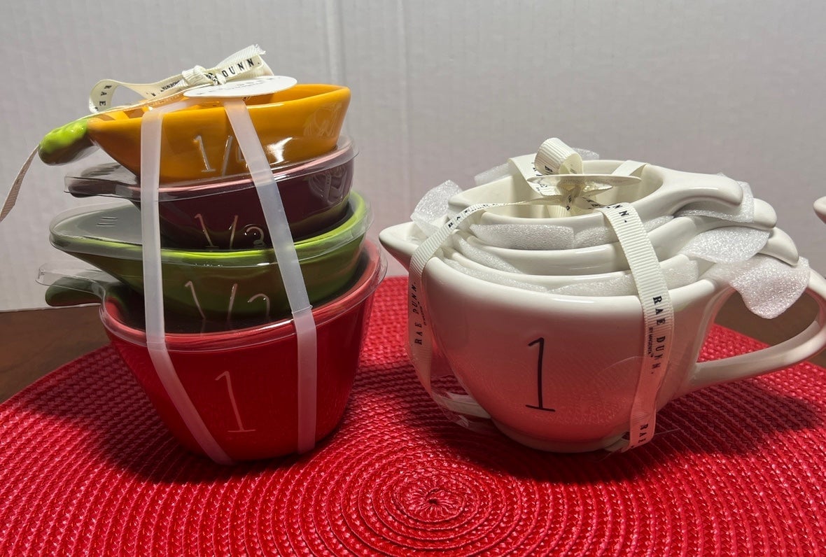 Rae dunn 2 sets of measuring cups