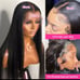 Lace front peruvian human hair