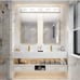 Ralbay Modern Chrome Bathroom Vanity Light 5 Lights Chrome Base Fixture New