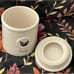 Rae Dunn fresh Farmhouse Canister White Ceramic with Hen Illustration and Lid