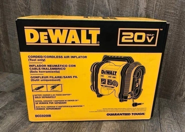 SEALED Dewalt 20V MAX Corded OR Cordless Air Inflator DCC020IB