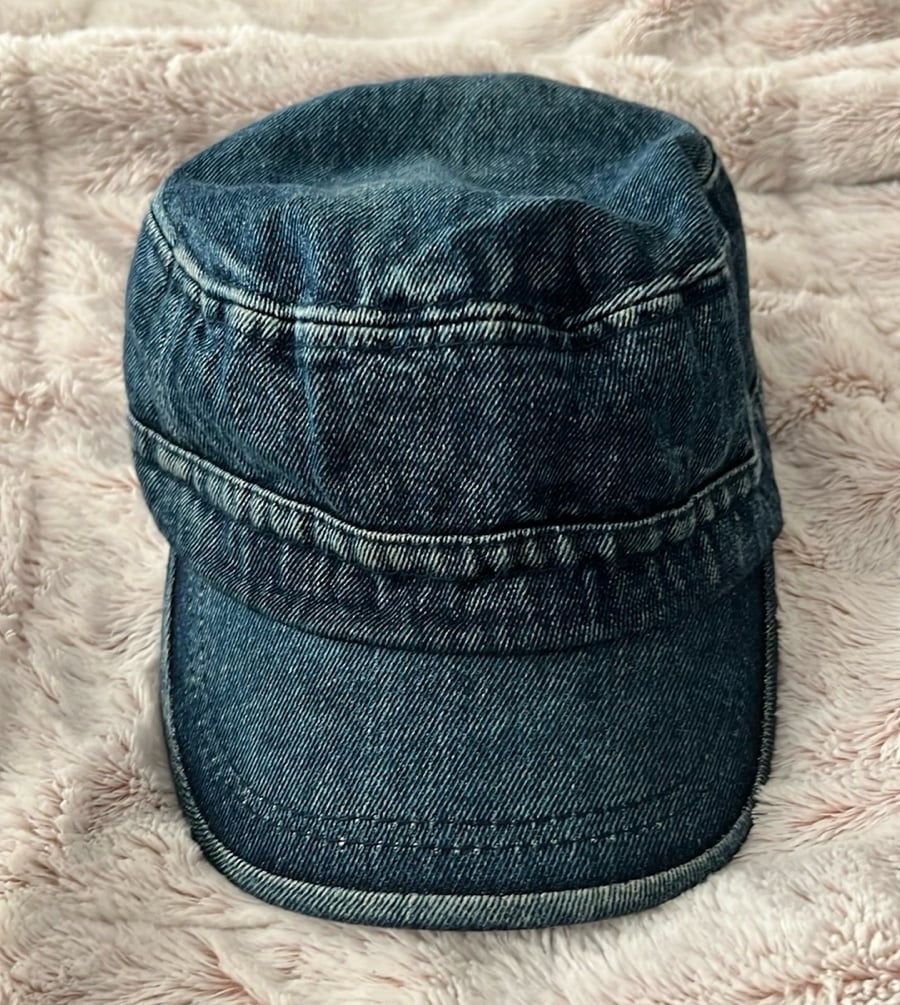 Dark Denim Military SnapBack Cap OS