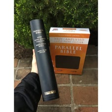 NKJV & Classic Amplified 1987 AMPC Parallel Bible - Black Bonded Leather