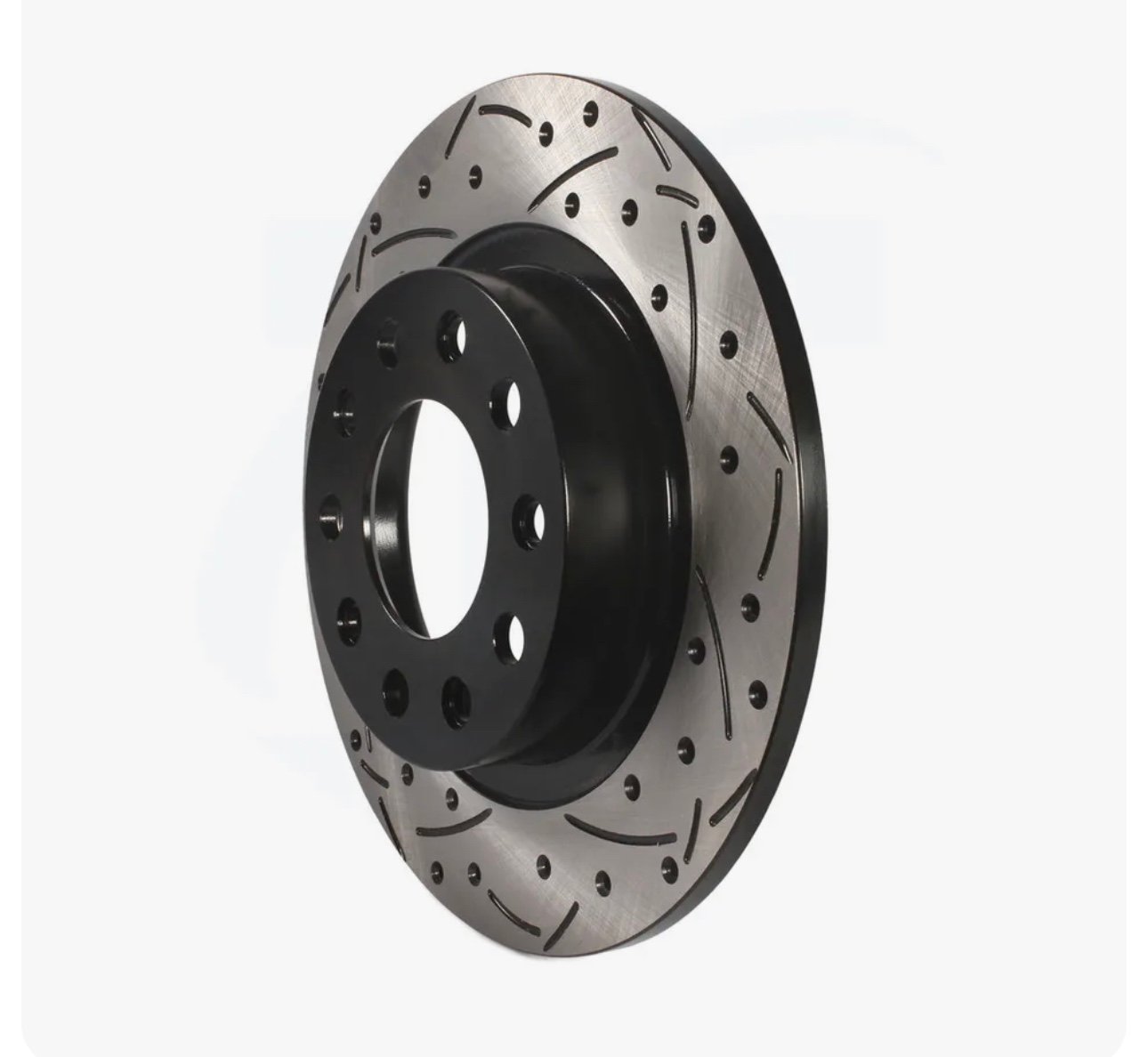 Disc Brake Rotor-DS-One Drilled and Slotted Performance Rotor Rear fits Dart