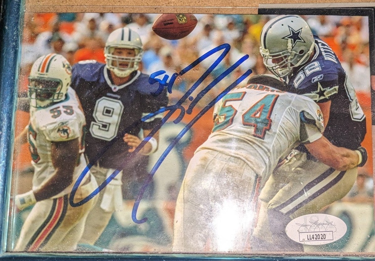 Zach Thomas Autograph Signed 4x6 Photo Witten & Romo! RARE JSA Certification