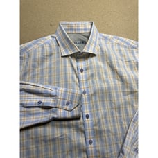 Twillory Men's 17 34/35 Plaid Athleisure Performance Soft Button Down Polo Shirt