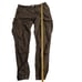 H&M LOGG Khaki Green Cargo Pants Mens Sz 36 Wrinkle 100% Cotton Gorpcore Balloon