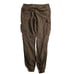 H&M LOGG Khaki Green Cargo Pants Mens Sz 36 Wrinkle 100% Cotton Gorpcore Balloon