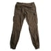 H&M LOGG Khaki Green Cargo Pants Mens Sz 36 Wrinkle 100% Cotton Gorpcore Balloon