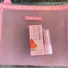glow recipe lip pop and bag