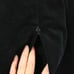 Vintage 1950s Black Velvet Midi Mid Length Straight Skirt Tassel Sash Belt S XS
