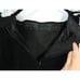 Vintage 1950s Black Velvet Midi Mid Length Straight Skirt Tassel Sash Belt S XS