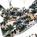 Alexandra Miro 2 Piece Bikini Palm Matching Lola Top Bottom Purple Blue Medium