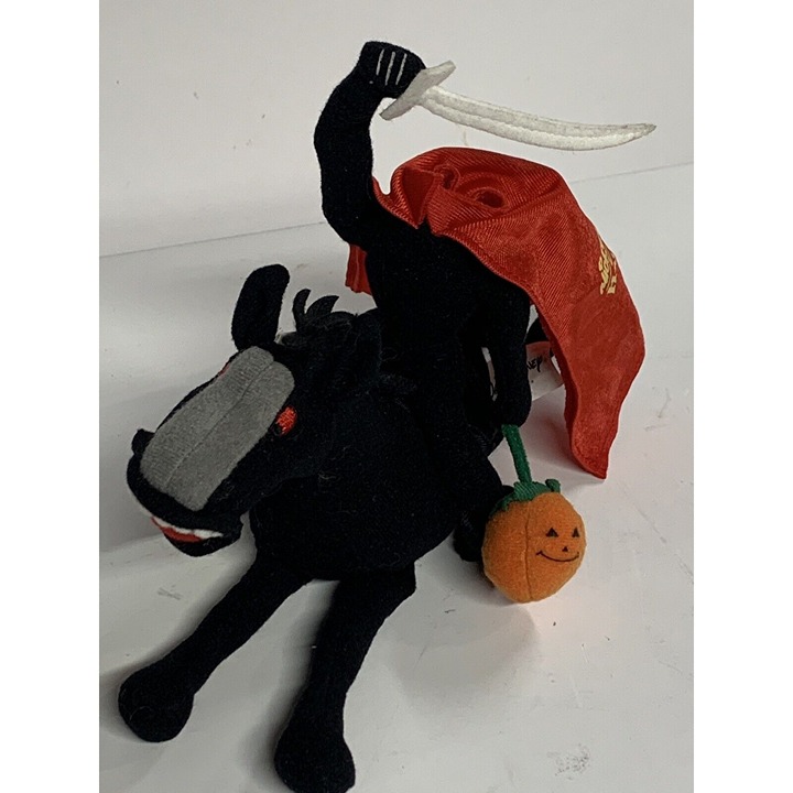 Brand New Rare Disney Headless Horseman Bean Bag Mickey’s Not So Scary Halloween