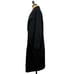 EVERLANE The Drape Trench Coat M Black Cloth Long Double Breasted Classy B36
