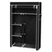 64 Portable Closet Storage Organizer Wardrobe Clothes Rack with Shelves Black