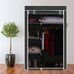 64 Portable Closet Storage Organizer Wardrobe Clothes Rack with Shelves Black