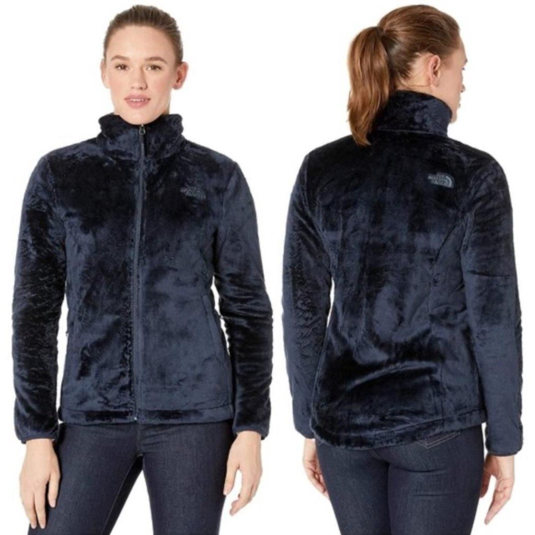 The North Face Fleece Jacket Women S Blue Osita 2 High Pile Zip Up Pockets