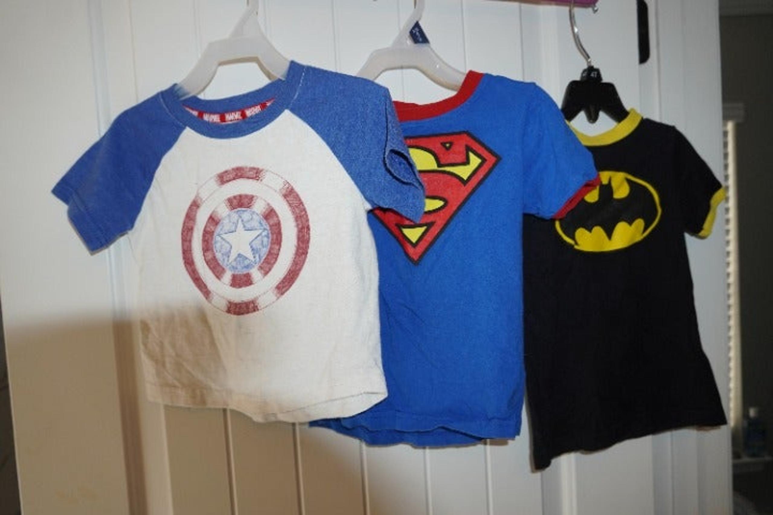 2T Marvel Superhero t-Shirts 3 pack
