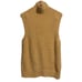 Zara Women’s Plush Ribbed Knit Sweater Vest size M Mustard Yellow