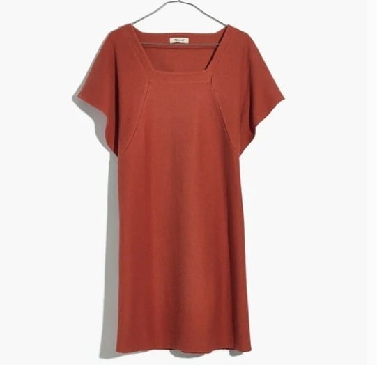 Madewell Texture & Thread Square-Neck Dress
