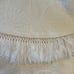 Bates Classic VTG Fringed Matelassé Cotton Bedspread Queen Sz White Made in USA