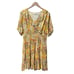 Spartina 449 Ryland Dress Ollie Garden Floral Short Sleeve Mini Dress Yellow XL