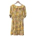 Spartina 449 Ryland Dress Ollie Garden Floral Short Sleeve Mini Dress Yellow XL