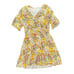 Spartina 449 Ryland Dress Ollie Garden Floral Short Sleeve Mini Dress Yellow XL