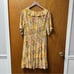 Spartina 449 Ryland Dress Ollie Garden Floral Short Sleeve Mini Dress Yellow XL