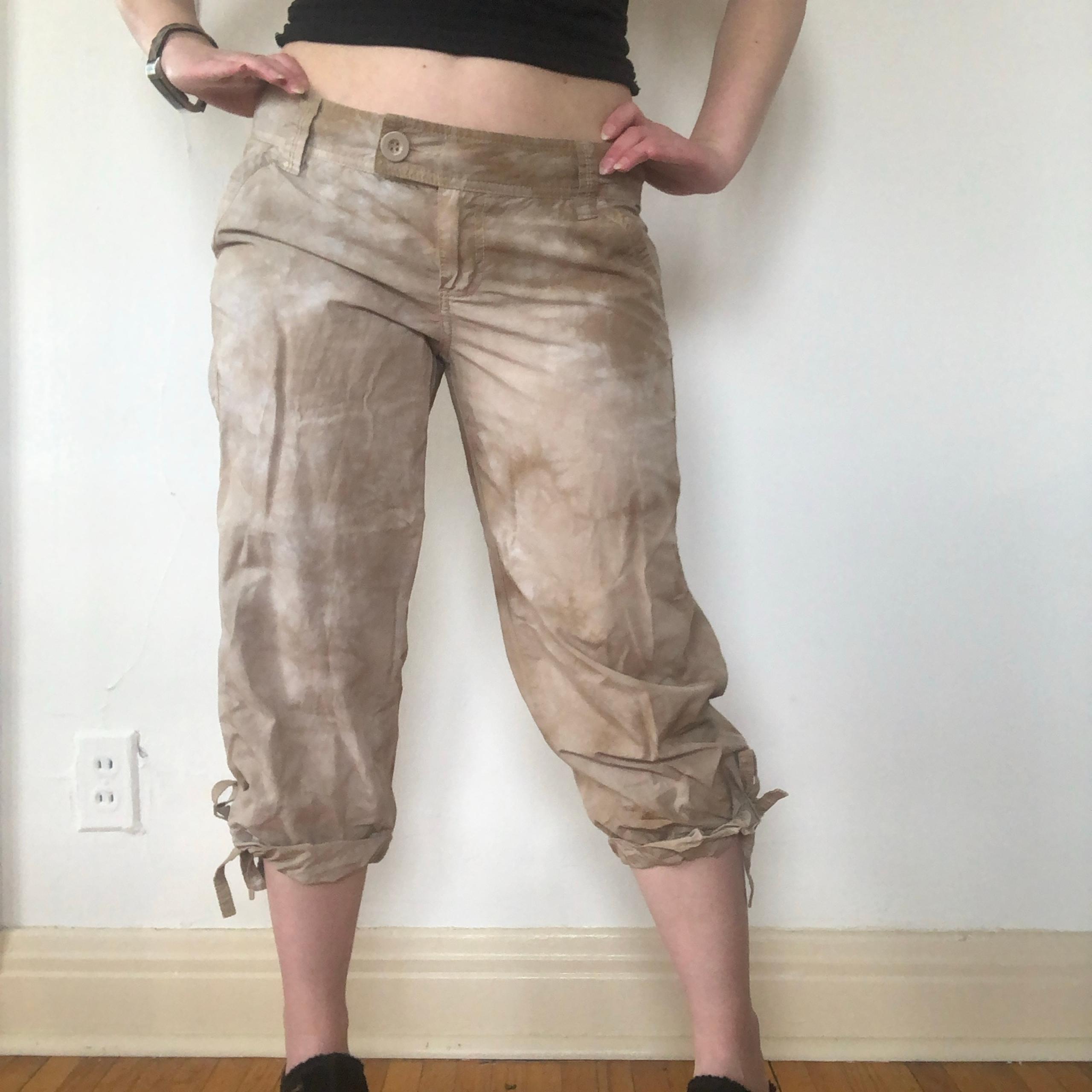 Calvin Klein Jeans Tan Tie Dye Capris
