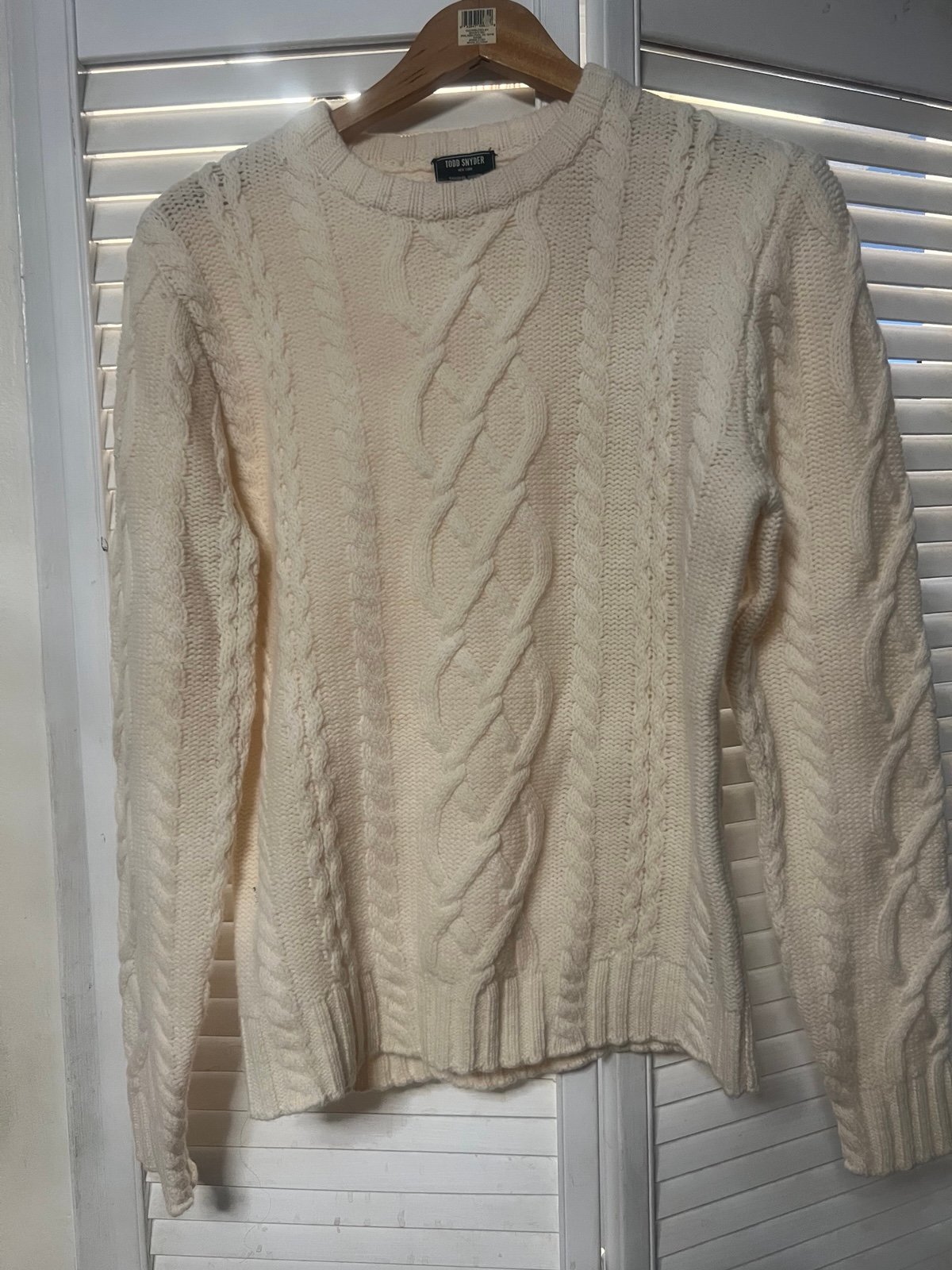 Todd Snyder Cable Knit Wool Sweater