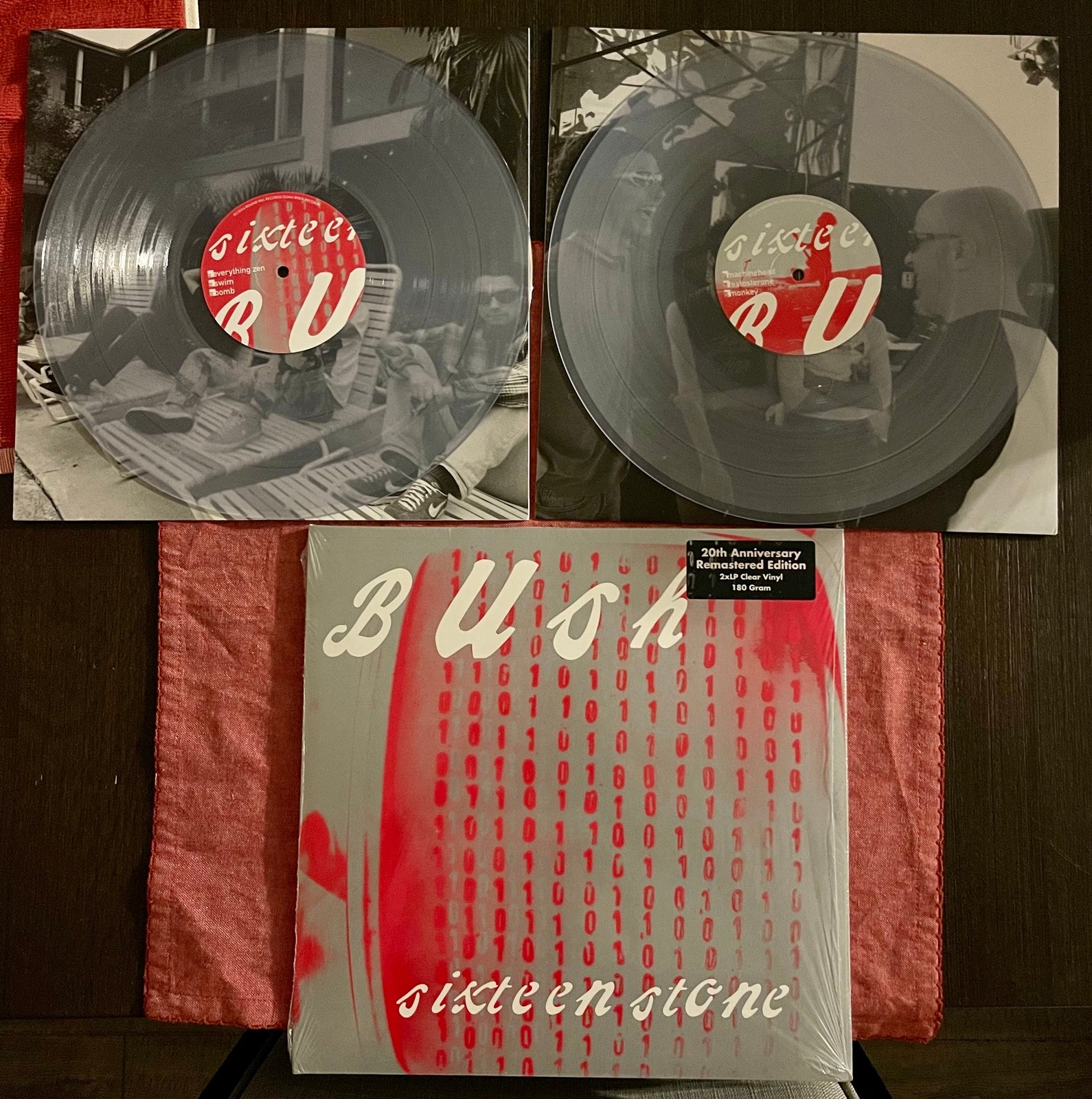 Bush hot - Sixteen Stone 20th Anniversary 2LP Clear Vinyl
