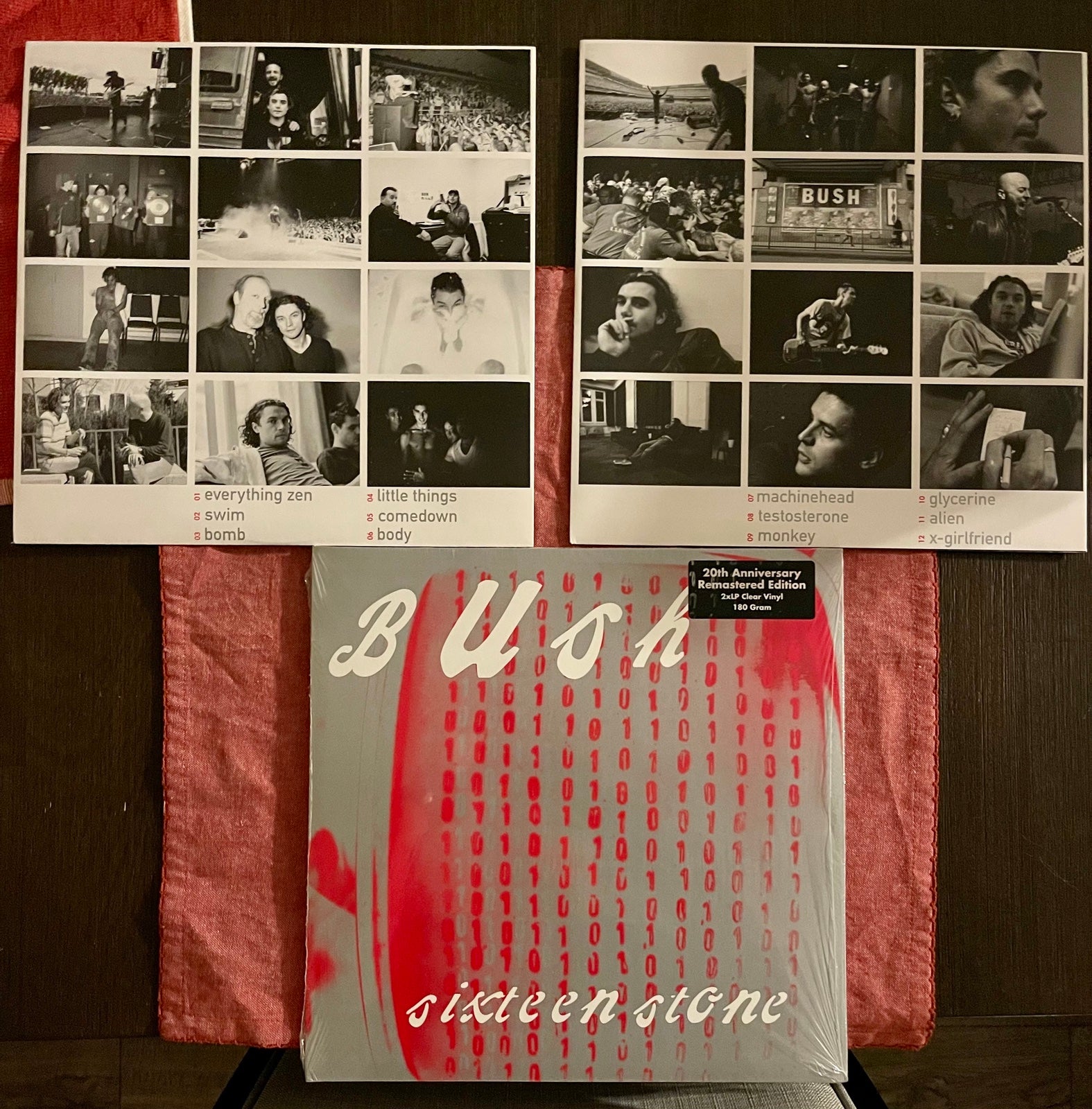 Bush hot - Sixteen Stone 20th Anniversary 2LP Clear Vinyl