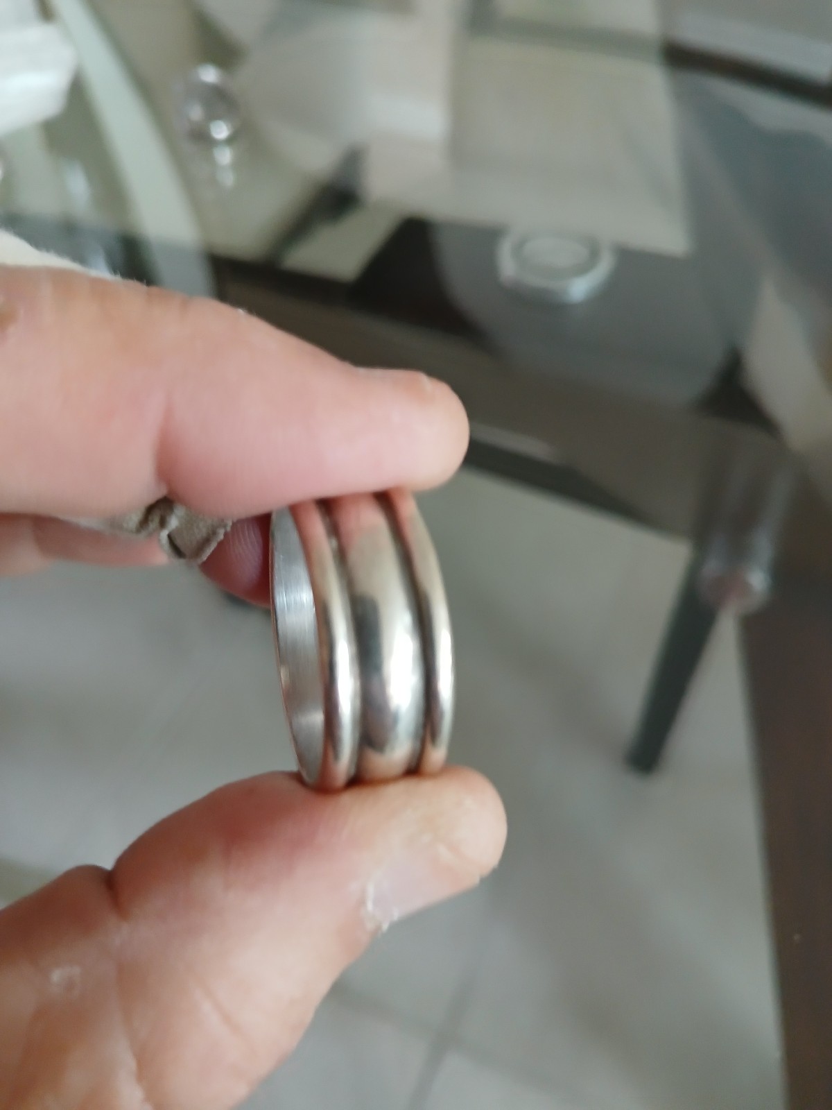 Ring mens size 10 silver 925