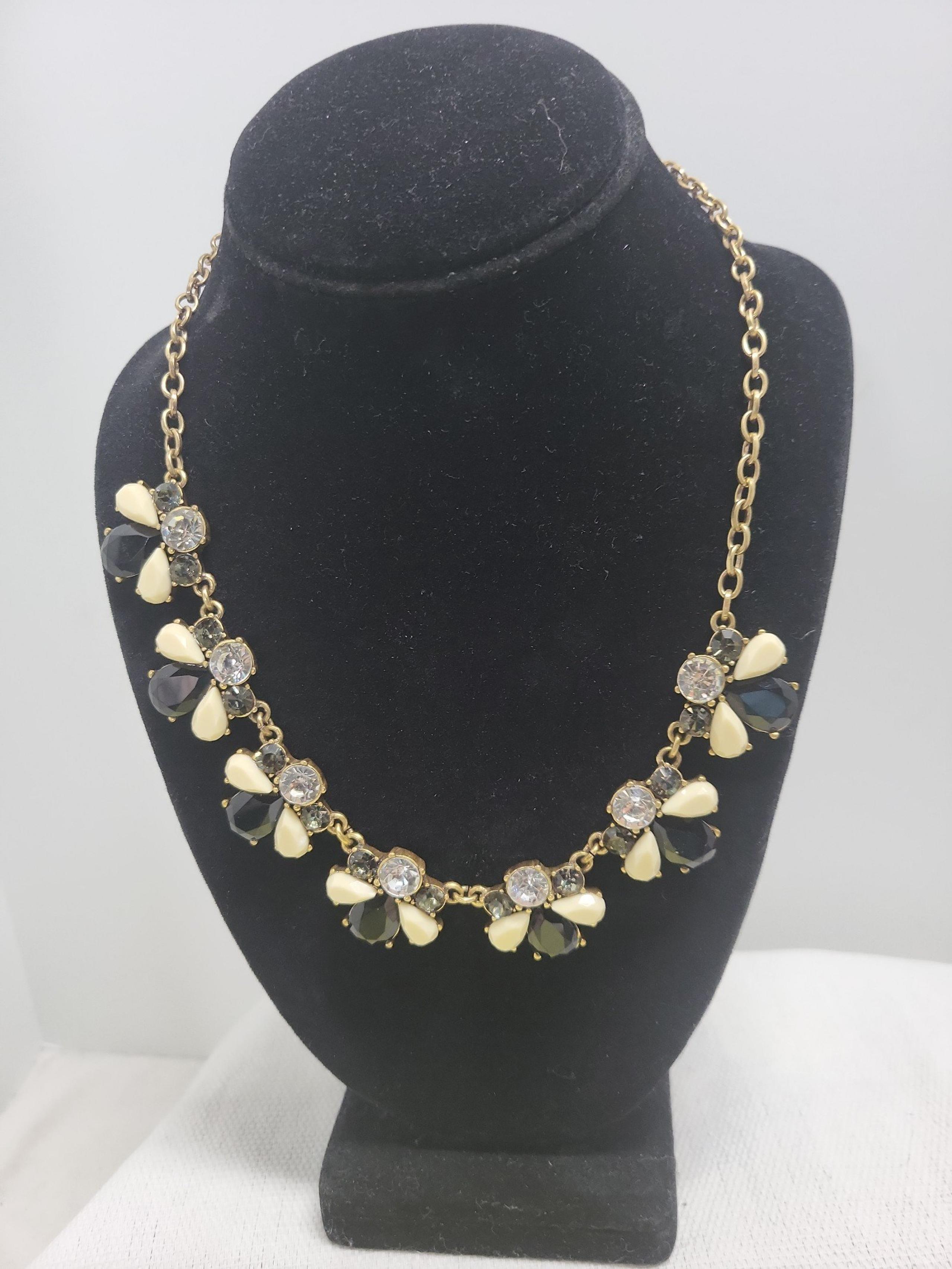 Women's JCrew Vintage 1990s Elegant Goldtone Statement Necklace