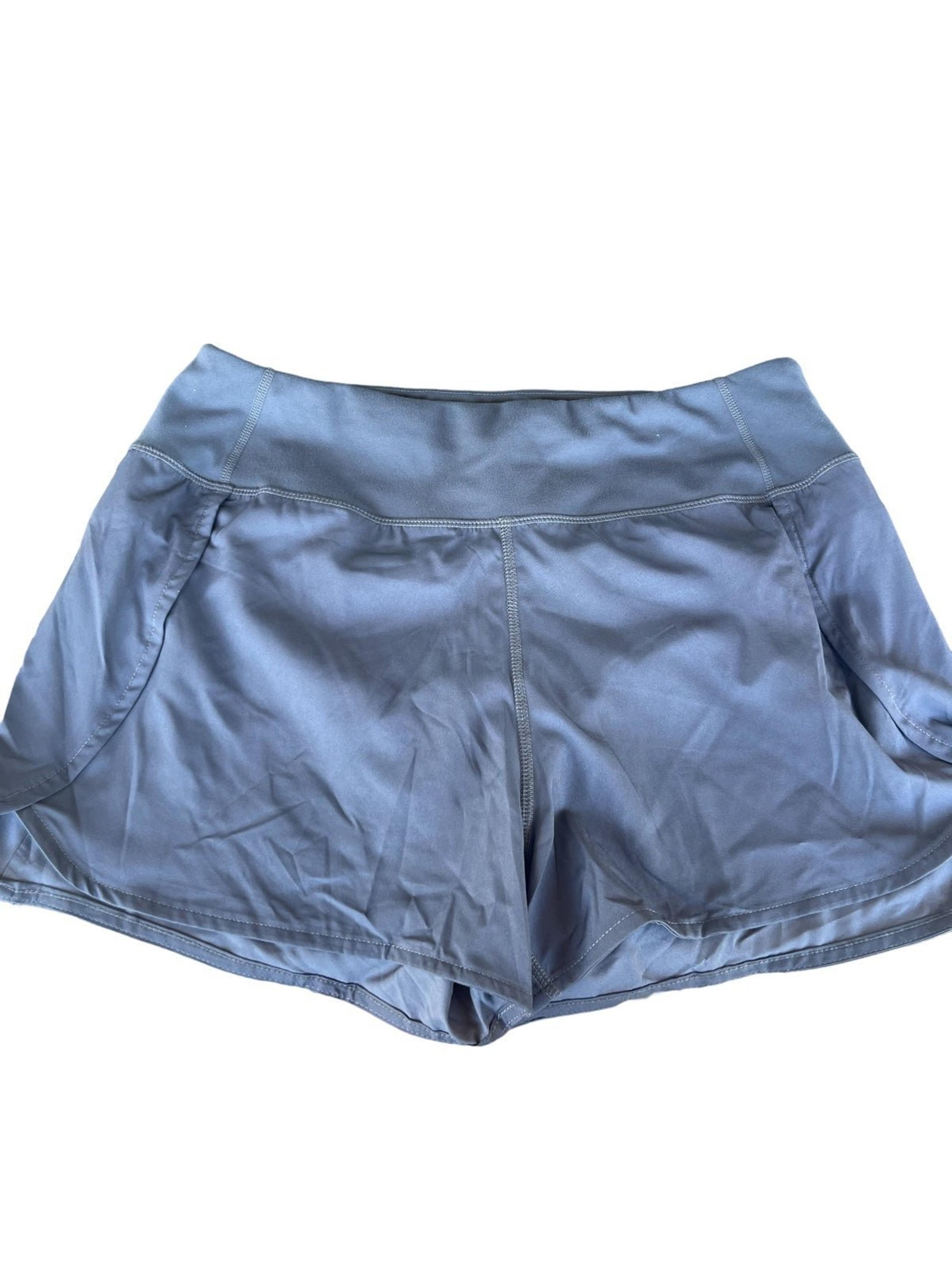 Ethos Black Gray Women's Pull on Athletic Shorts Size Large