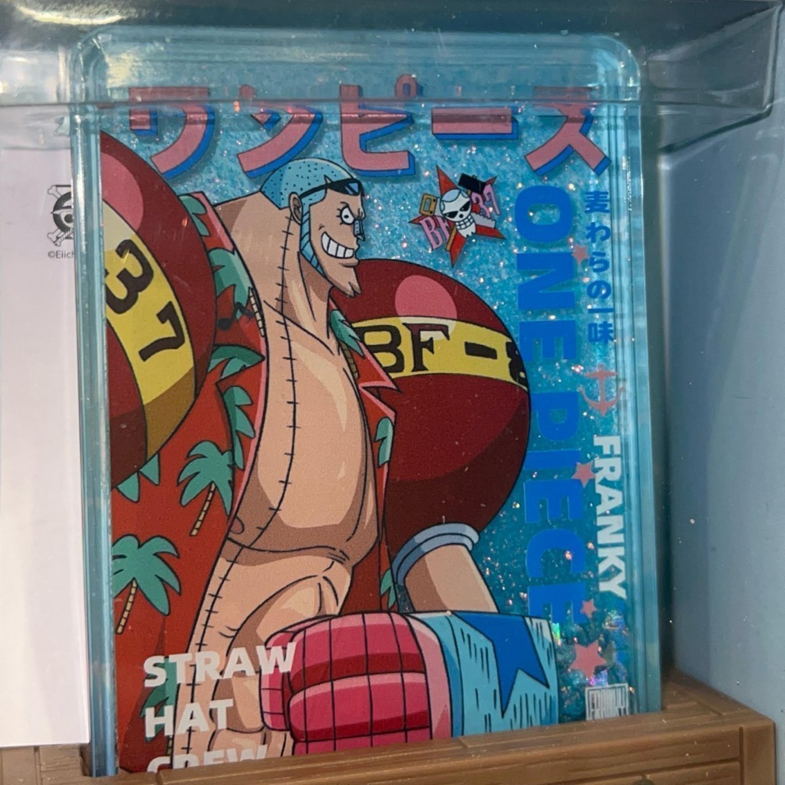 Franky iron man One Piece quicksand acrylic stand light collectible figure toy