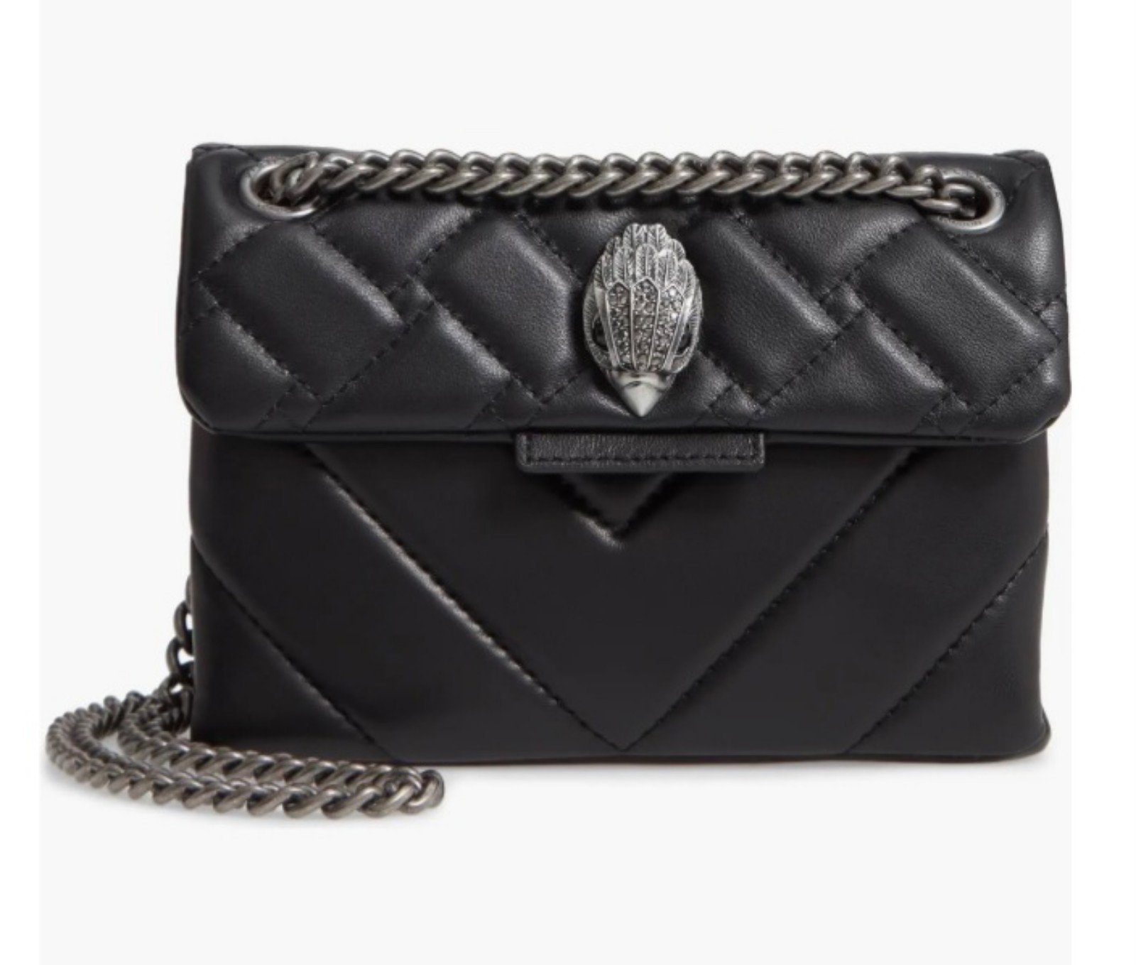 kurt geiger bag small black/silver new 125