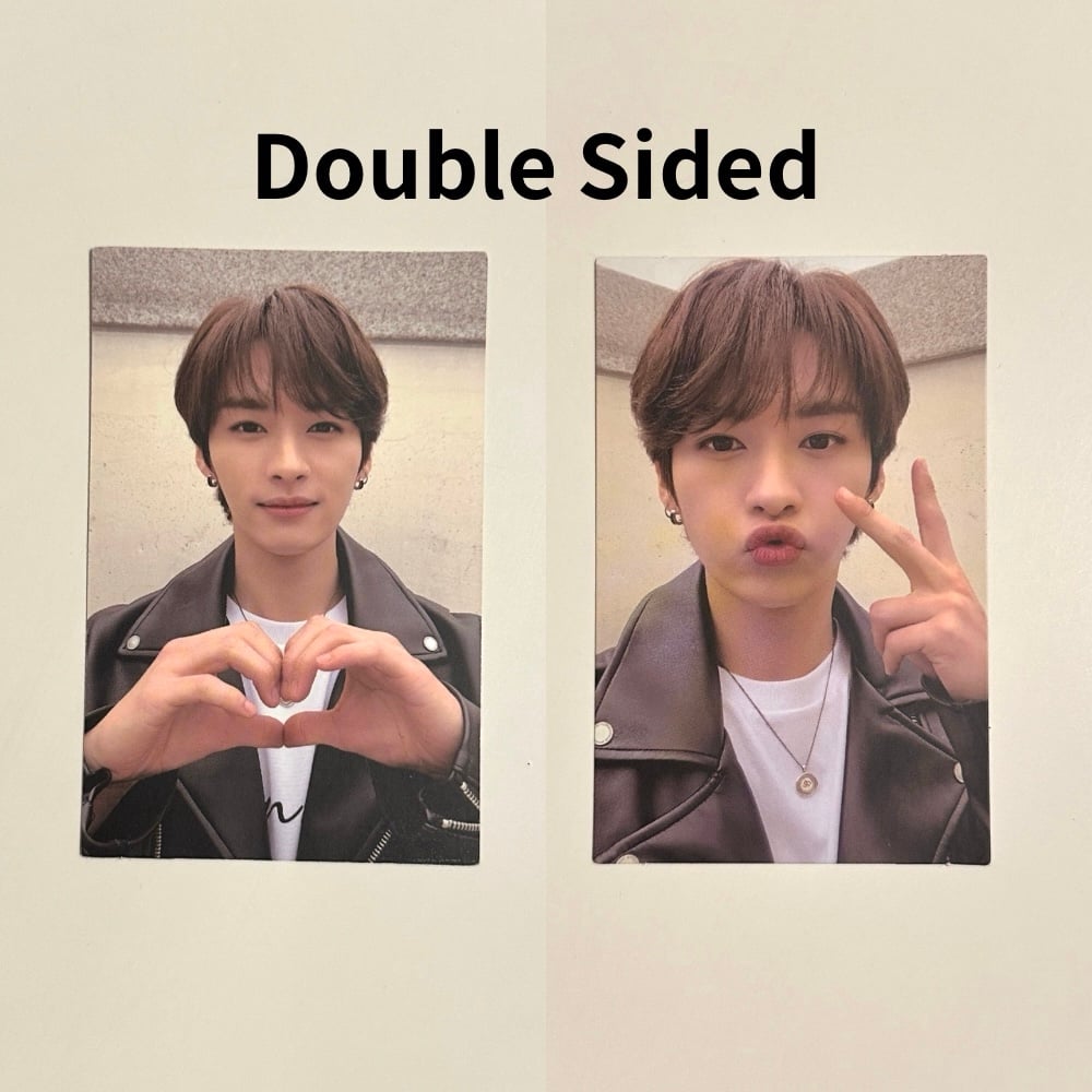 Lee Know Minho go live double sided album photocard heart on track go life