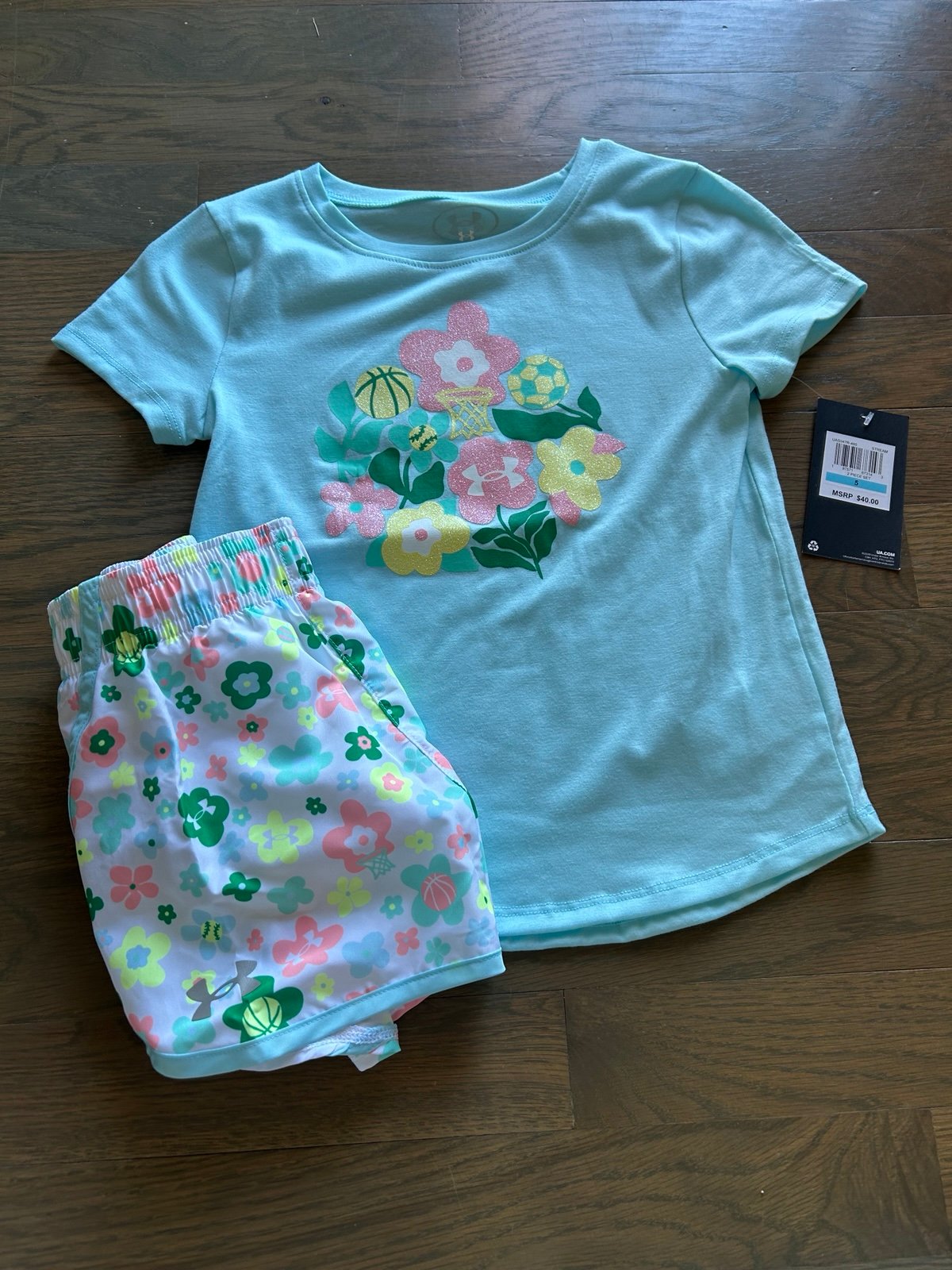 NWT Under Armour Girls Set size 5