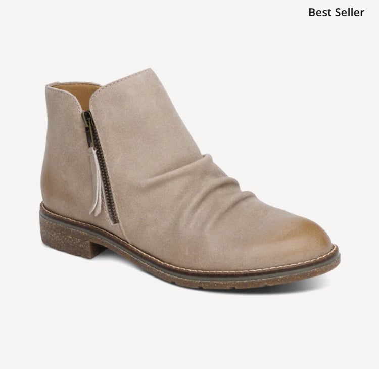 Mila Taupe Low Boot Size 11.5-12, Retail 179