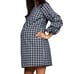 J.O.A Just One Answer Plaid Maternity Dress Puff Volume Sleeves Size XS Mini.